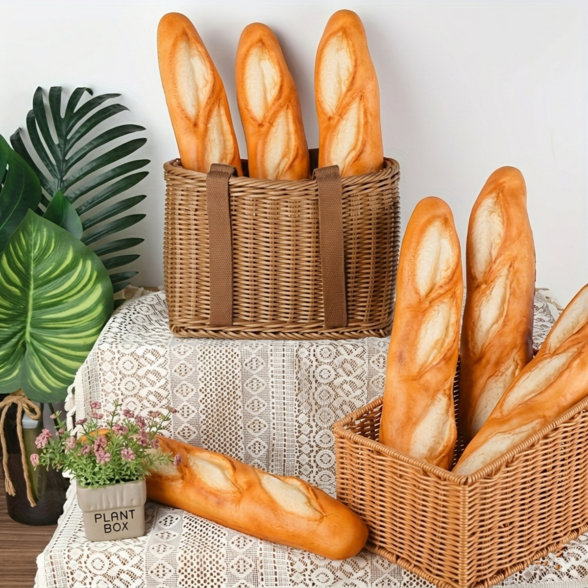 Home Textiles France - 1PC PU Fake French Baguette Bread