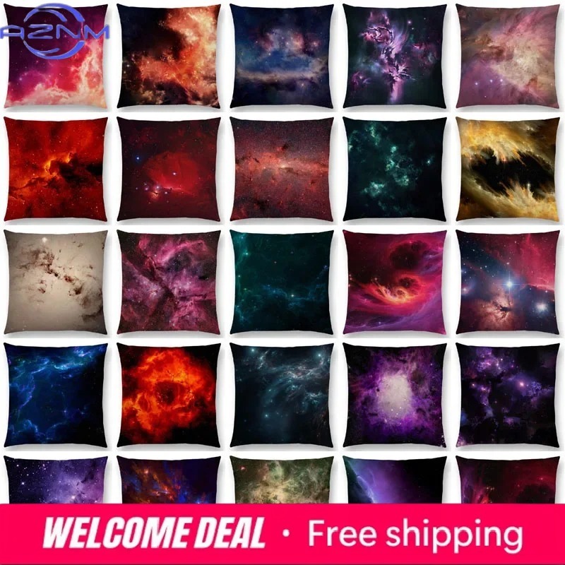 Galaxy Home Textiles - Pillowcase Night Sky Gorgeous Nebula Distant