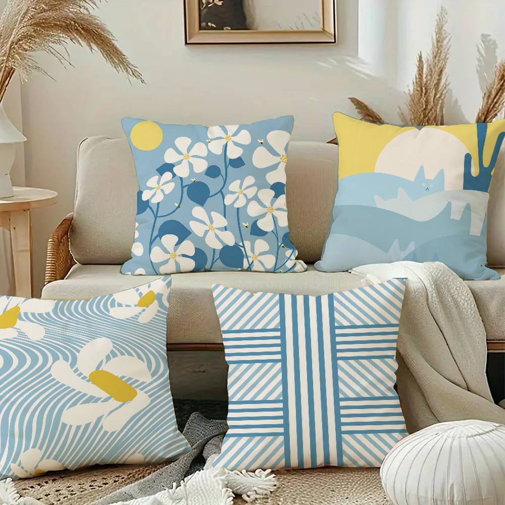 Flower Market Cat Line Stripe  - Home Textiles Market ulasan dan harga