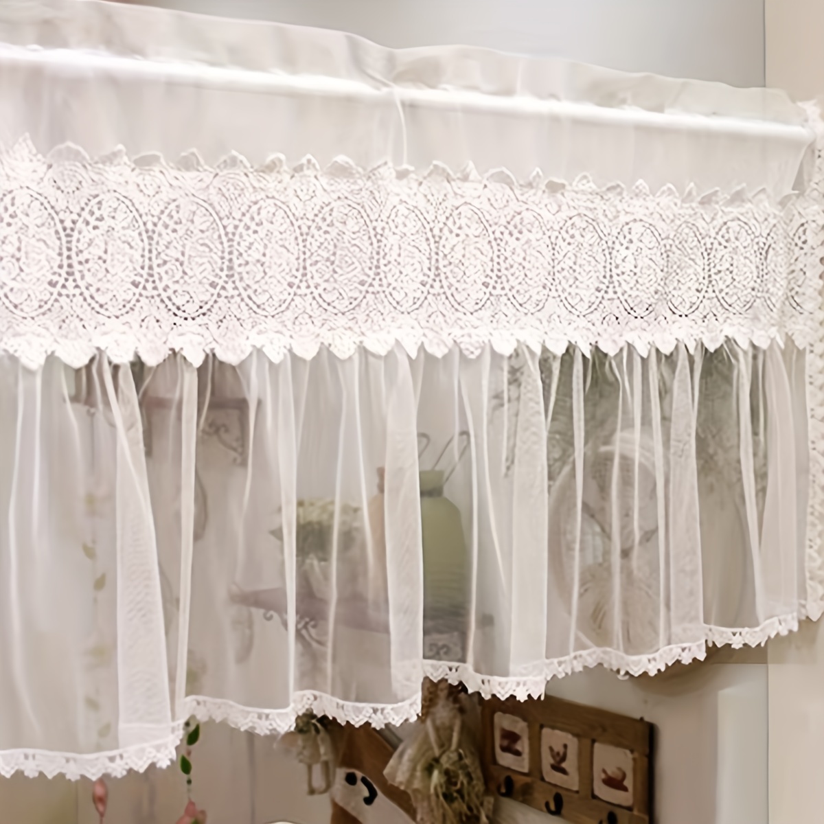 1Pc, French Pastoral Style Whi - Home Textiles France ulasan dan harga