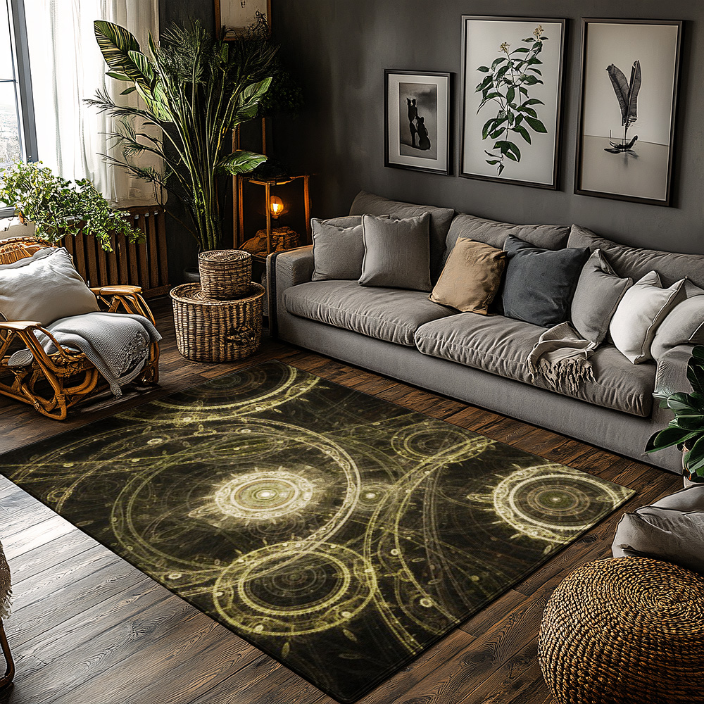 Tuniu Cosmic Galaxy Round Rug  - Galaxy Home Textiles ulasan dan harga