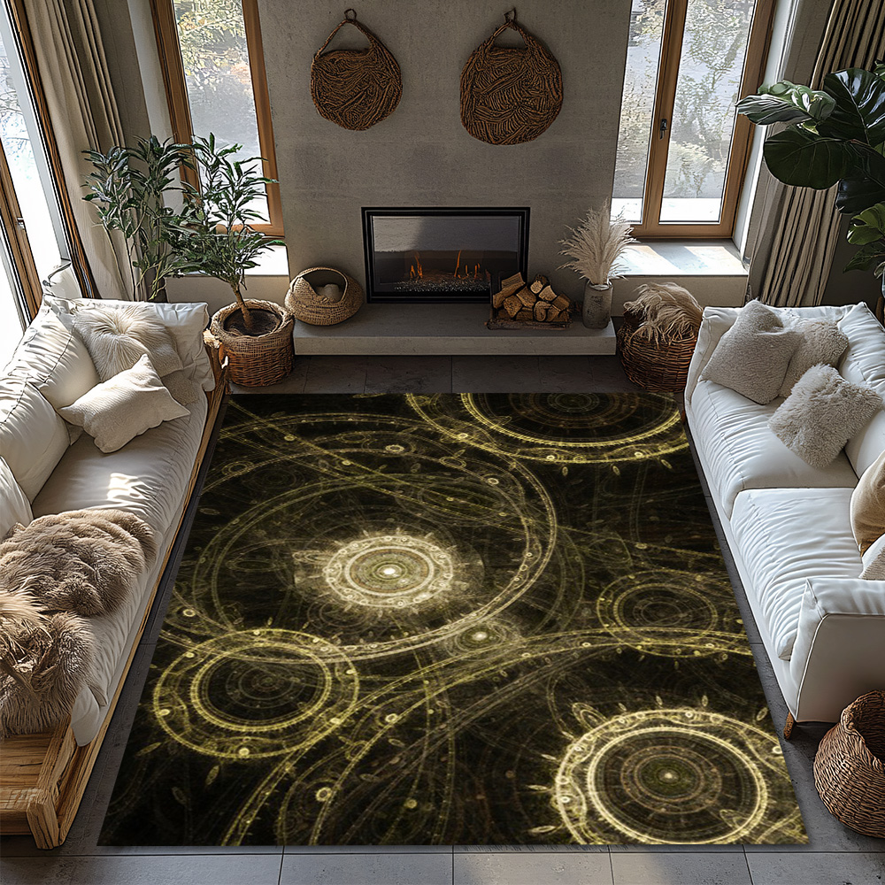 Tuniu Cosmic Galaxy Round Rug  - Galaxy Home Textiles ulasan dan harga