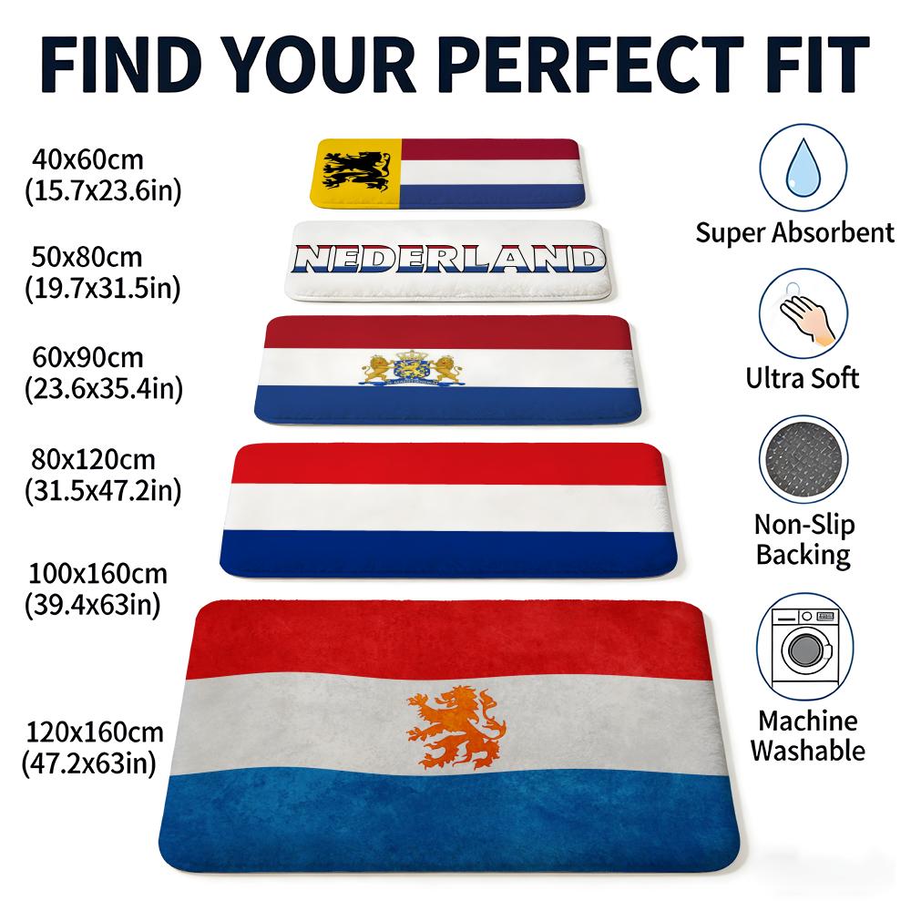 N-Netherlands Floor Mat Flanne - Home Textiles Netherlands ulasan dan harga
