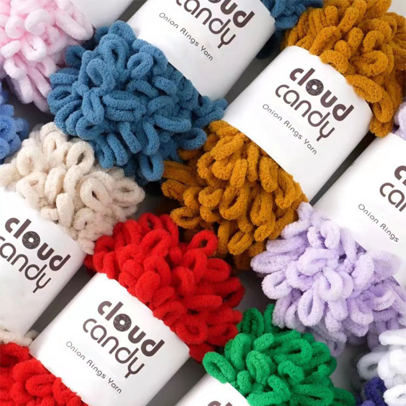 100g/Roll Finger Loop Yarn Thr - Throw Blanket Chunky Knit ulasan dan harga