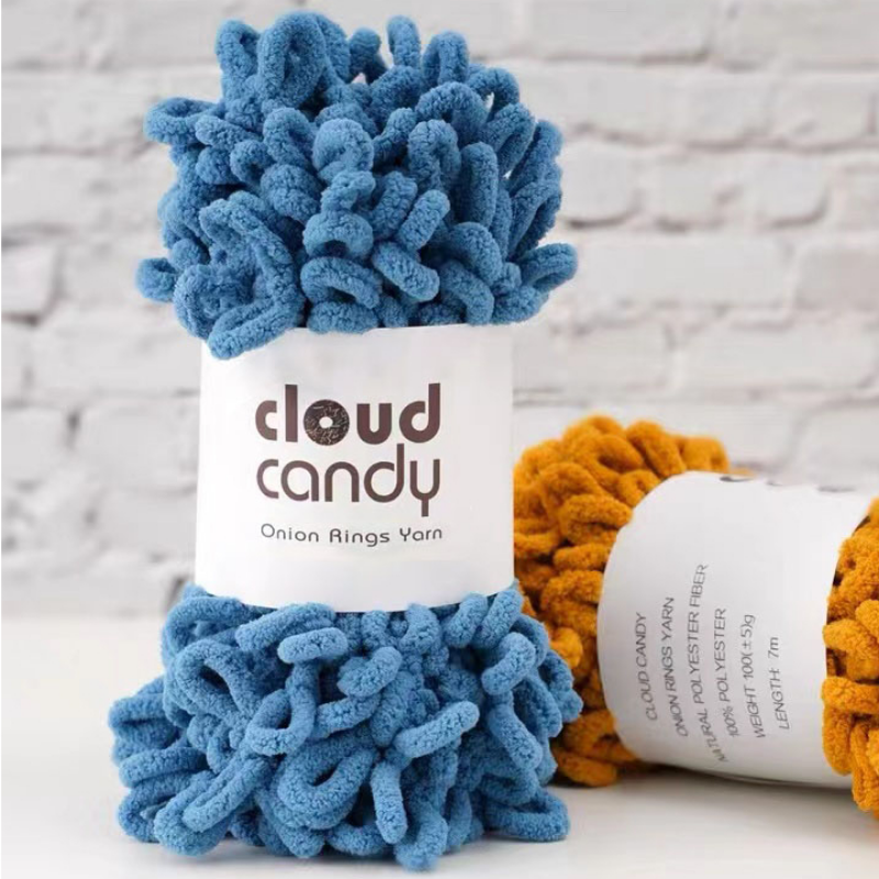 100g/Roll Finger Loop Yarn Thr - Throw Blanket Chunky Knit ulasan dan harga