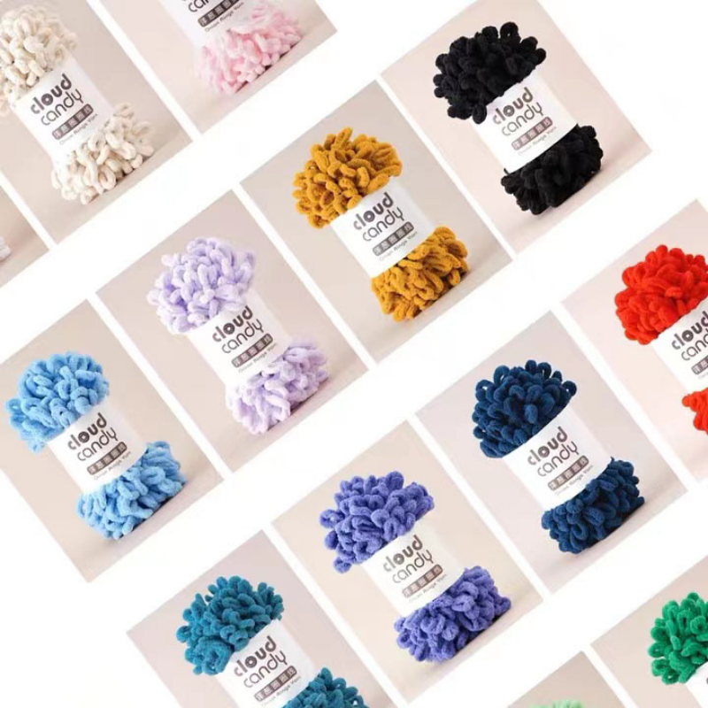 100g/Roll Finger Loop Yarn Thr - Throw Blanket Chunky Knit ulasan dan harga