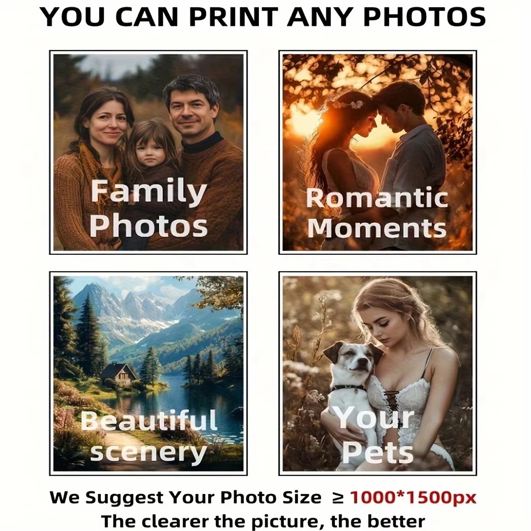 Personalized Photo Canvas, Cus - Home Textiles Usa ulasan dan harga