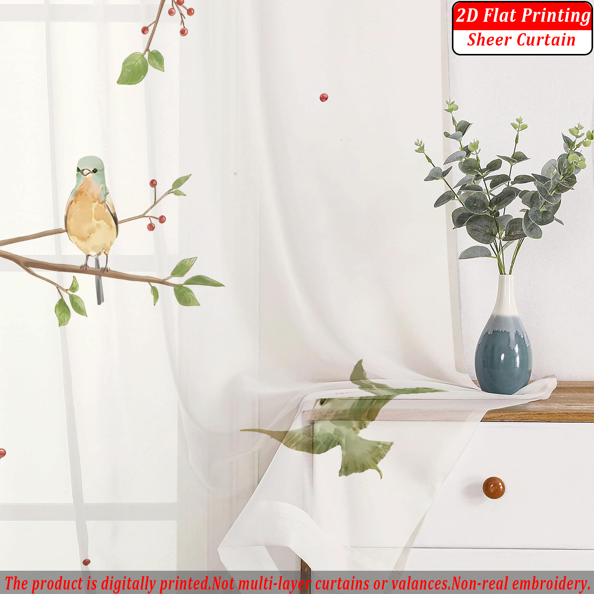 Branches Flying Birds Flat Pri - Home Textiles France ulasan dan harga