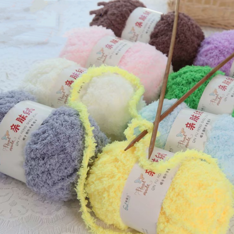 Chenille Plush Chunky Yarn for - Throw Blanket Chunky Knit ulasan dan harga