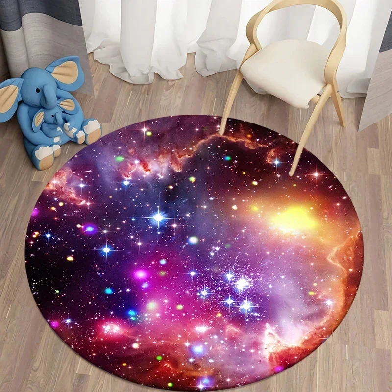Crystal Velvet Galaxy Round Ru - Galaxy Home Textiles ulasan dan harga