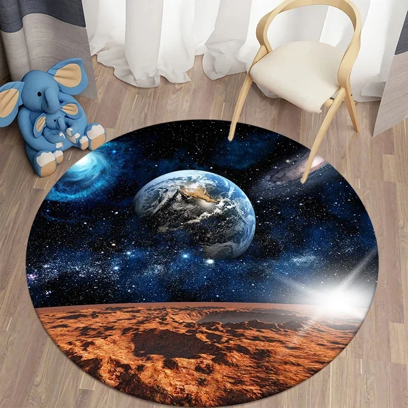 Crystal Velvet Galaxy Round Ru - Galaxy Home Textiles ulasan dan harga