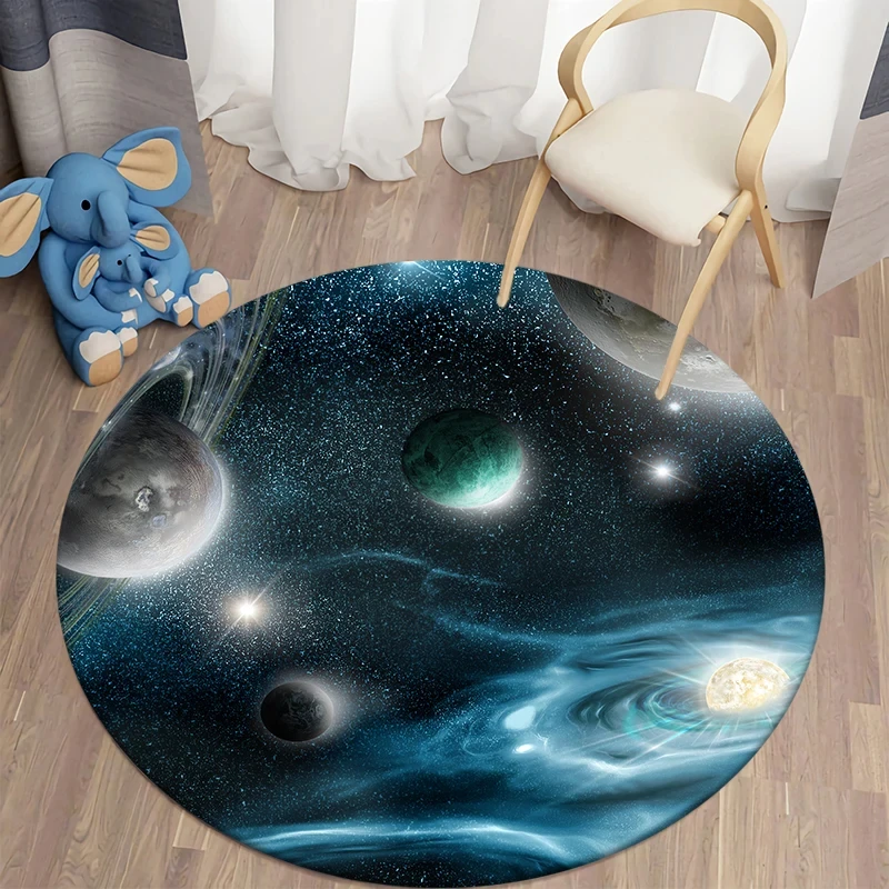 Crystal Velvet Galaxy Round Ru - Galaxy Home Textiles ulasan dan harga